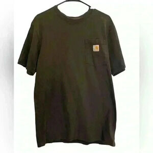 Carhartt Shirt Mens Gray Heavyweight Original Fit Pocket Utility Workwear